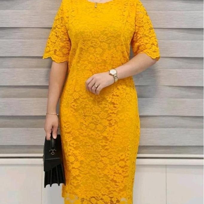 Grosir Dress Brukat Pendek Terbaru Dress Natalan Dan Tahun Baru Baju Brokat Casual Panjang Midi Kond