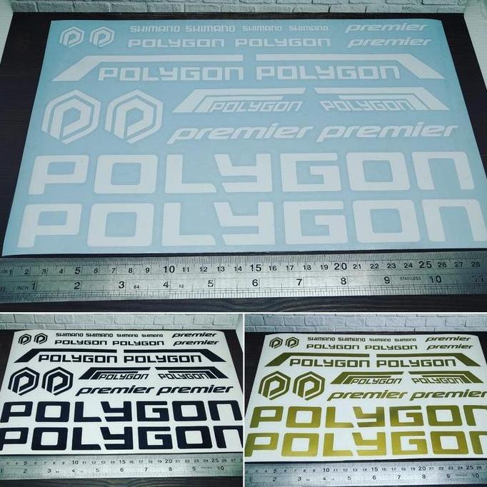 Murah Cutting Sticker frame sepeda Polygon Premier panjang 28cm bahan oracal Non COD
