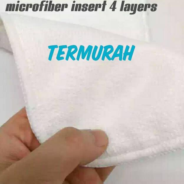 Insert Clodi 4 Layer Microfiber/Handuk Tebal Lembut