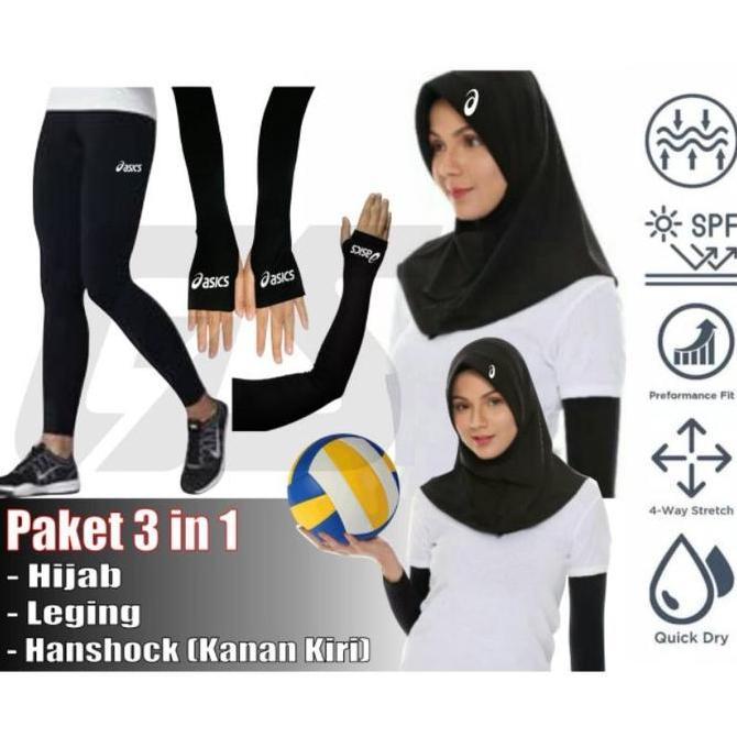 JK_WI01 Celana voli legging voli hijab voli handsock voli sepasang