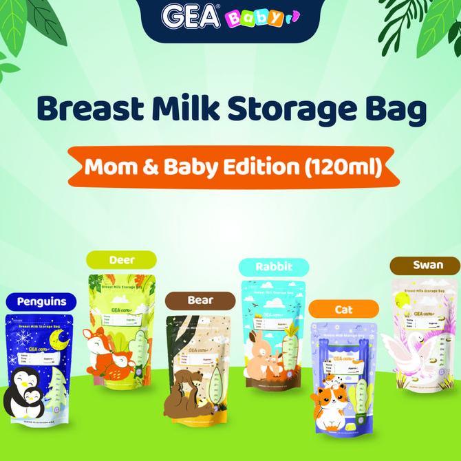 Paket Premium Geababy Storage Bag 120Ml Mom & Baby Edition 6 Box  / Kantong Asi Penyimpanan