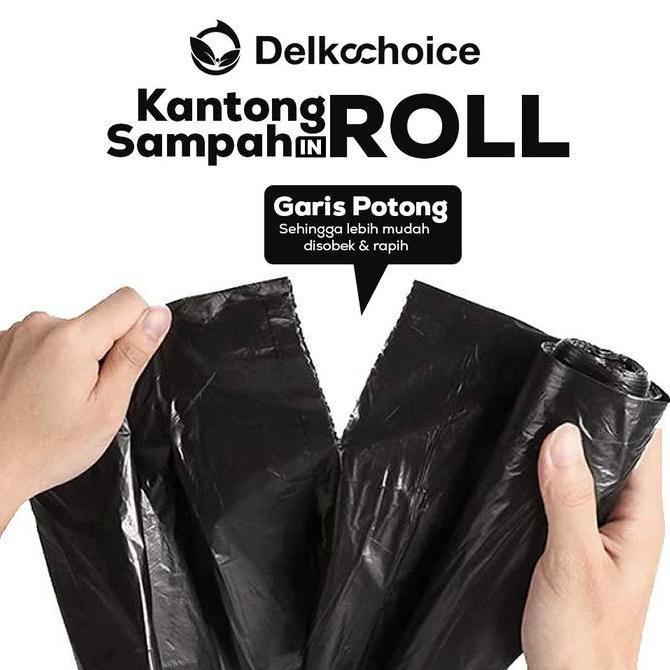 Clapix- Plastik Sampah | Trash Bag Garbage Bag | Kantong Sampah | Kresek Sampah Hitam Pack Roll Term