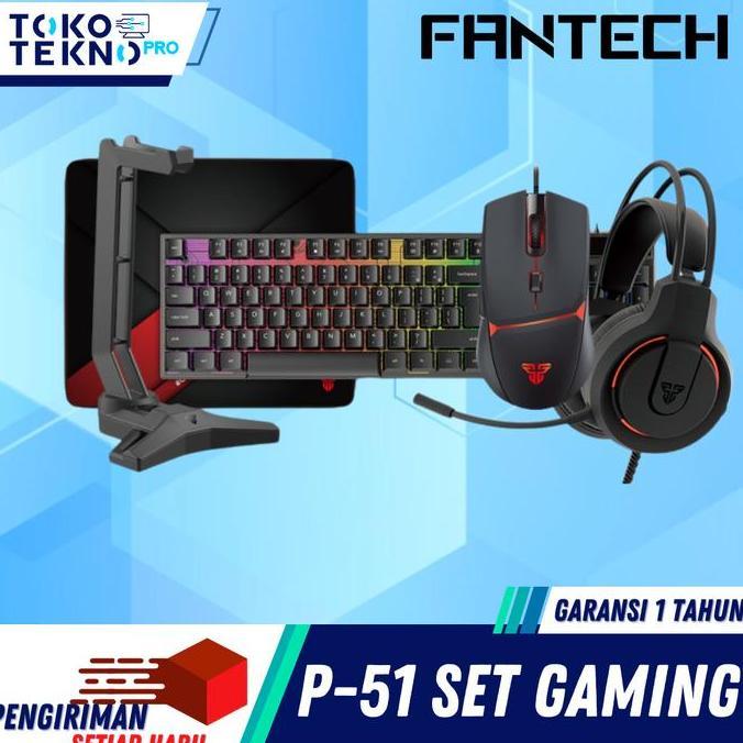 Weszstore - Fantech P51 5 In 1 Combo Gaming Gear Paket Lengkap Untuk Pc/Laptop