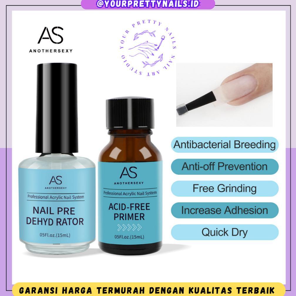 AS 1 Set Nail Prep Dehydrator Set 15ml / Another Sexy Nail Primer Dehydrator PH BOND / Cairan Nail A