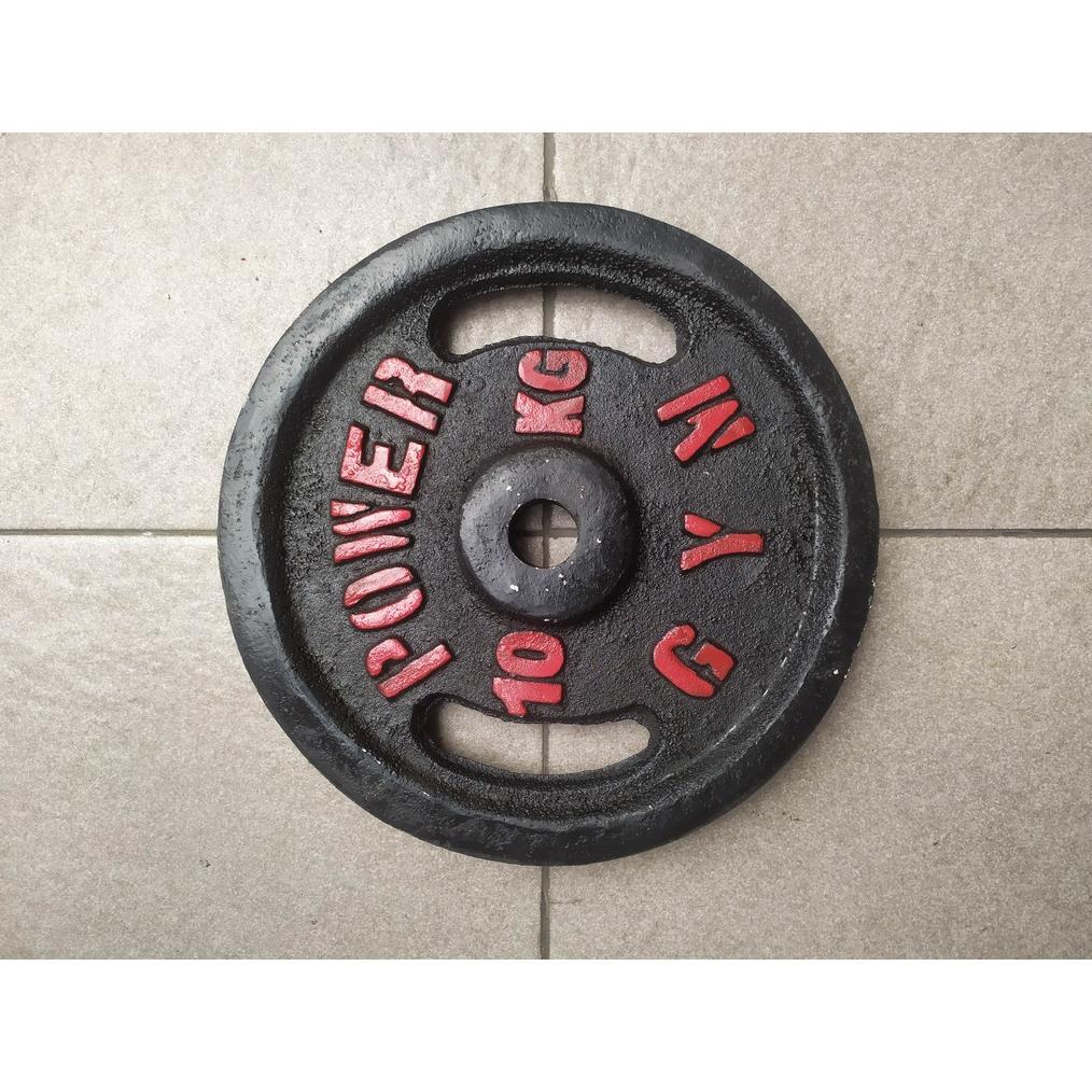 Plate Dumbell 10kg Besi Full Awet Barbel