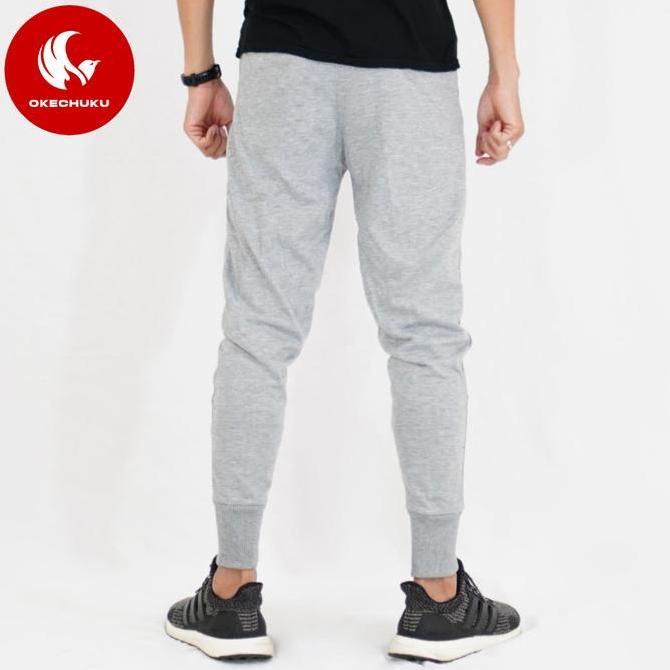 Boyinboy- Rexxt Grey Jogger Okechuku Sweatpants Pria Celana Joger Panjang