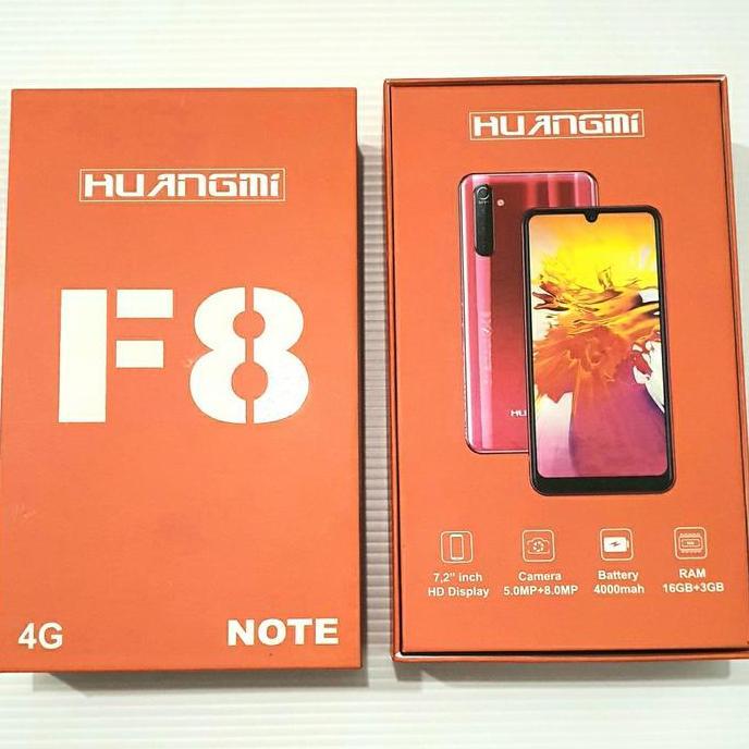 Gasskirim- Huangmi F8 Note 4G Lte Lcd 7,2 Inch Ram 3Gb Rom 16Gb Batt Tanam Resmi