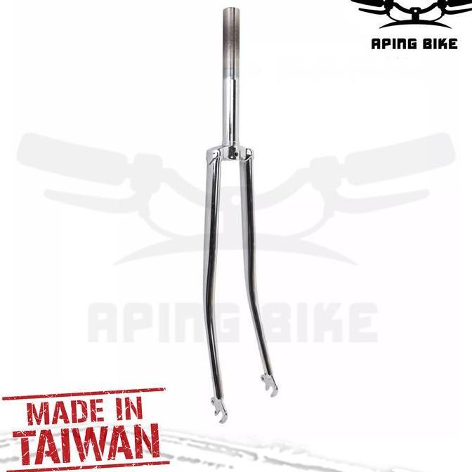 FORK BALAP 27 TAIWAN CHROME GARPU SEPEDA BALAP 27 ORIGINAL DAN TERPERCAYA
