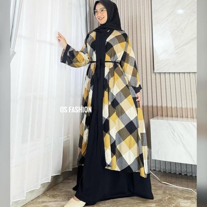 Cantek- One Set Outer / One Set Kardi Rayon Twill