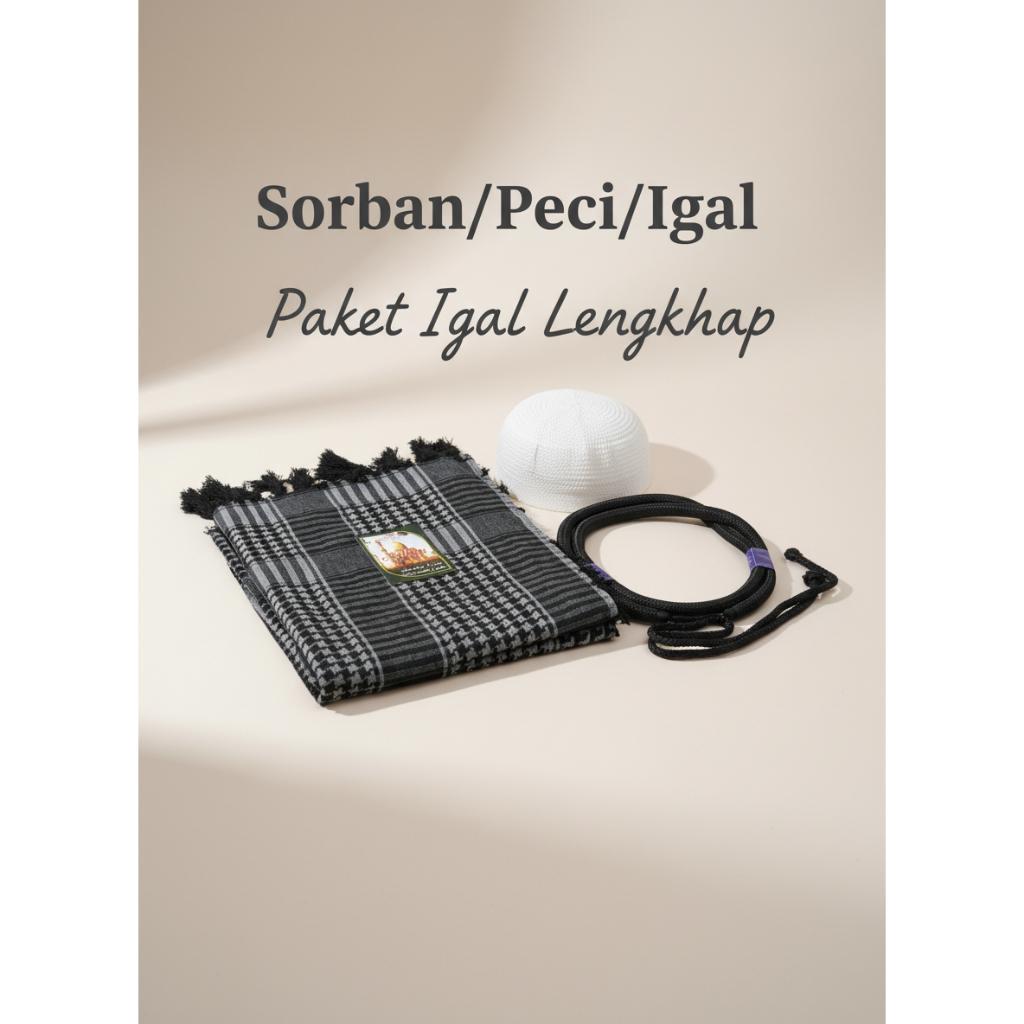 Sorban Arab Igal Arab Sorban Arab Igal Tali Peci Putih Dewasa Dan Anak Perlengkapan Haji Umroh Hiban