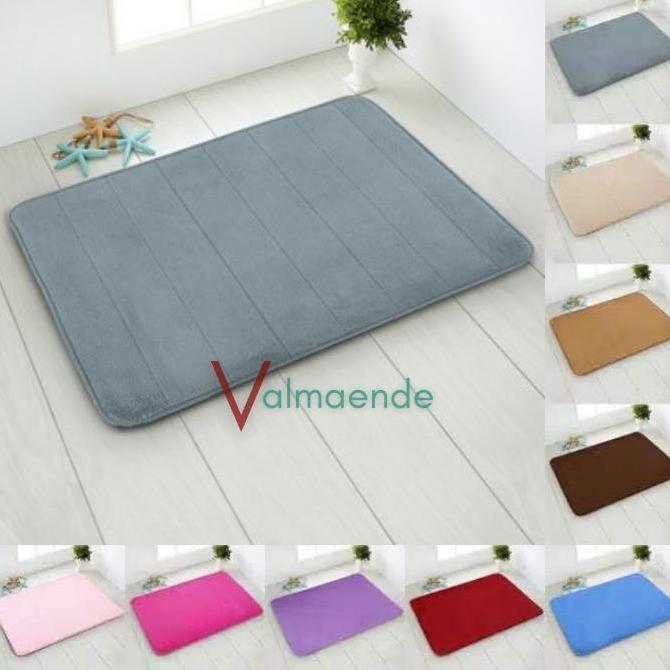 Keset Kamar Mandi Dapur Keset Bulu Halus Bludru Microfiber Karpet Kamar Memory Foam