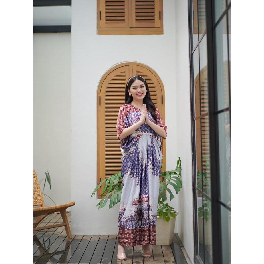 Sale Miss Nomi - Gharsina Kaftan Lebaran / Idul Fitri / Kaftan Motif / Kaftan Busui / Kaftan Satin /