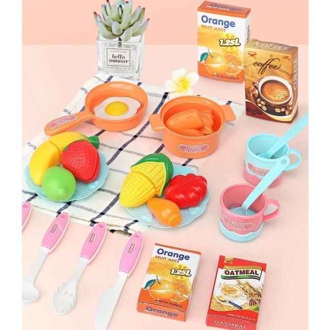 Thebest- Mainan Dapur Masak Masakan Set Lengkap Anak Perempuan Murah Besar