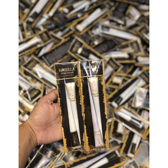 PAKET MINI CONE HENNA ROSELLA , white henna