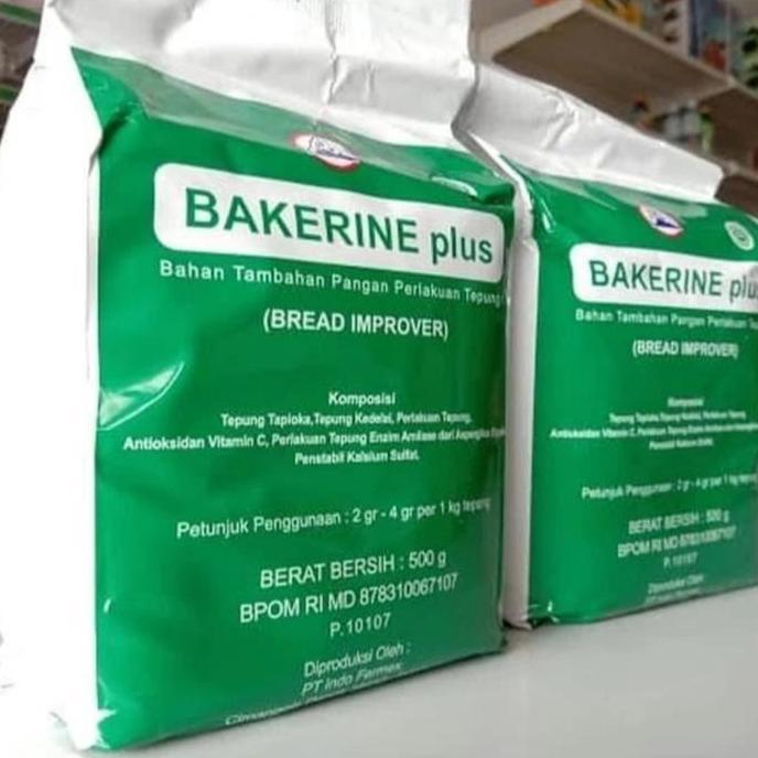 BAKERINE PLUS BREAD IMPROVER 500G PELEMBUT ROTI BREAD IMPROVER SACHET BAKING SODA KODE 504