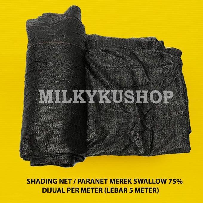 PARANET 75% LEBAR 5 METER JUAL PER 1 METER SHADING NET JARING ATAP