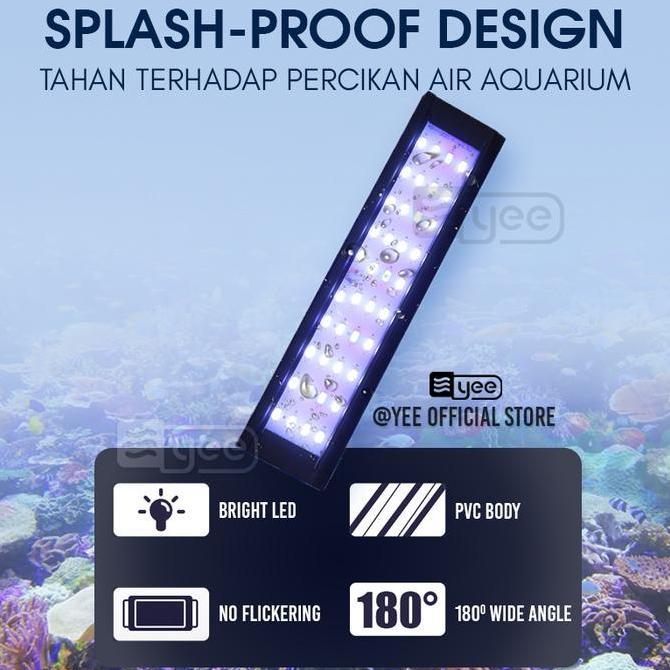Fishbou- Lampu Aquarium Led/ Lampu Led Aquarium / Lampu Aquarium Jepit / Lampu Aquascape
