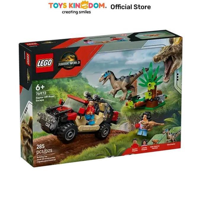 LEGO JURASSIC WORLD RAPTOR OFF-ROAD ESCAPE SET 285 PCS 76972 - MIX