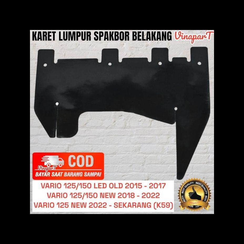 karet tahanan lumpur spakbor belakang honda vario 125 150 led old dan new K59