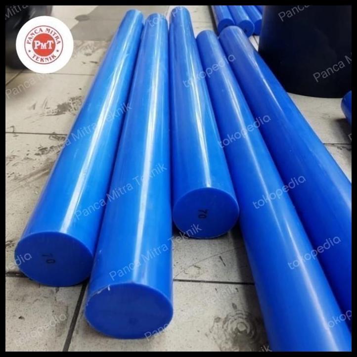 TERBARU NYLON BIRU BATANGAN 40MM X 100CM / NYLON PE ROD BIRU BATANGAN 