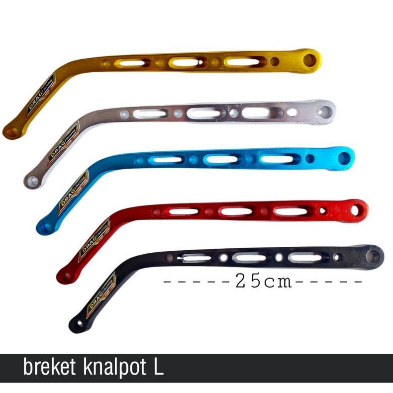 Murah Bracket L Knalpot Pangkon Panjang 25 Cm 19 Cm Aluminium Cnc 19Cm 25Cm Breket Braket Brecket Ke