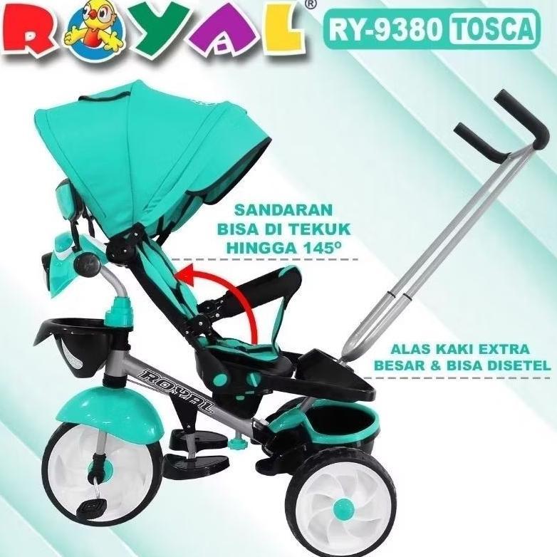 SEPEDA RODA TIGA STROLLER ROYAL 9380 (6 in 1 & BISA REBAHAN)