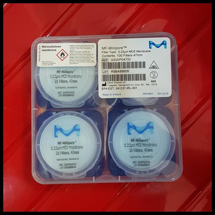 DISKON MF - MILLIPORE KERTAS SARING MEMBRAN FILTER 0.22 UM MIKRON 0,22 / 47MM 
