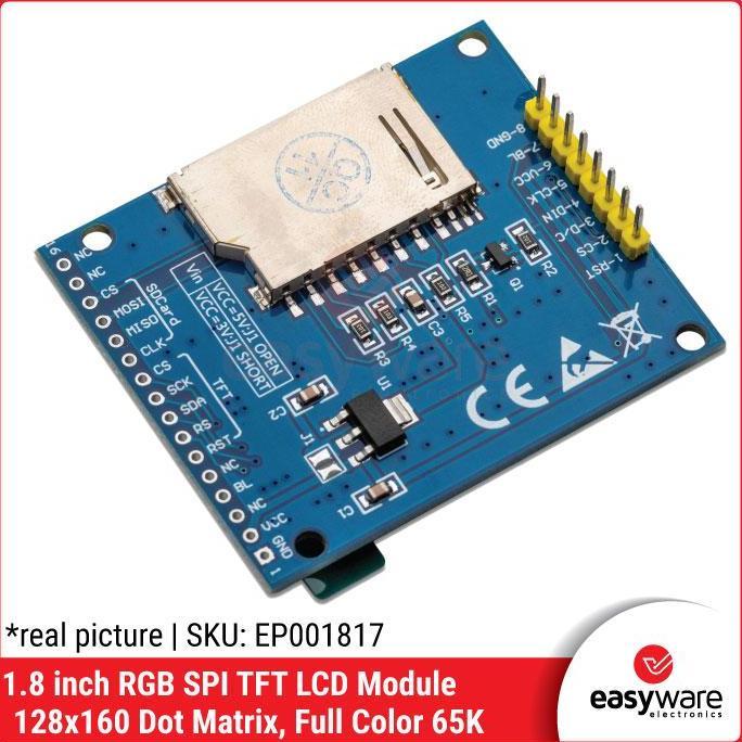 Ofwc- 1.8 Inch Tft Lcd Module 128X60 Rgb Serial Spi 128X160 Lcd For Arduino