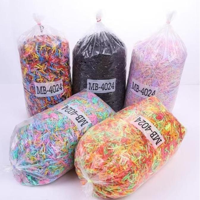 Gogopix- [1 Kg] Karet Jepang Kiloan Rubber Band Karet Kiloan Murah Gelang Karet Warna Warni Ukuran M