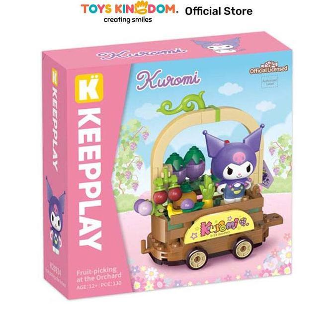 Toys Kingdom Keepplay Sanrio Kuromi Fruit Picking At The Orchard Keeppley Kids Toy Block Bricks Set 