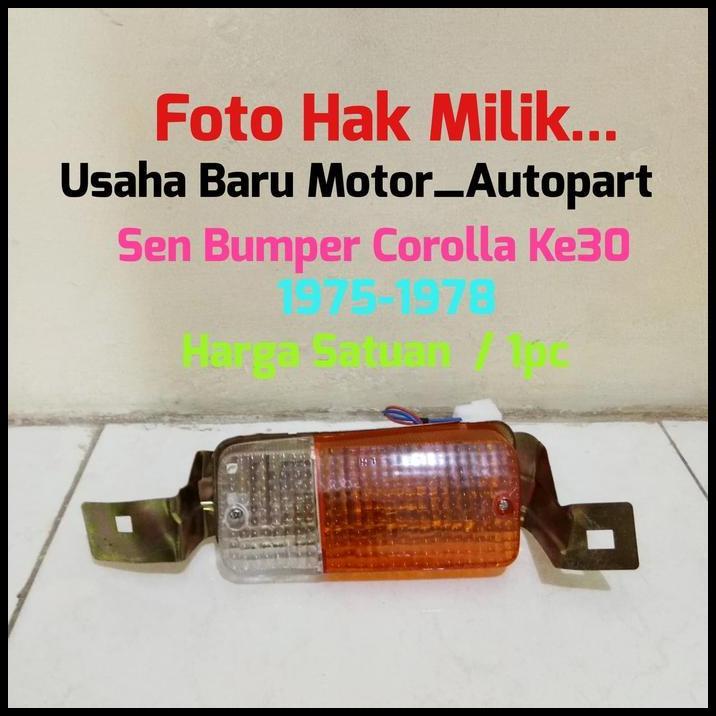 TERBARU LAMPU SEN SEIN BUMPER BEMPER 1PC TOYOTA COROLLA 75-78 KE30 KE 30