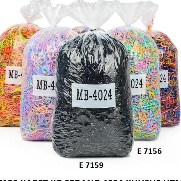 Gogopix- Grosir_ Karet Jepang Kiloan Satu Pack Karet Rambut Uk M