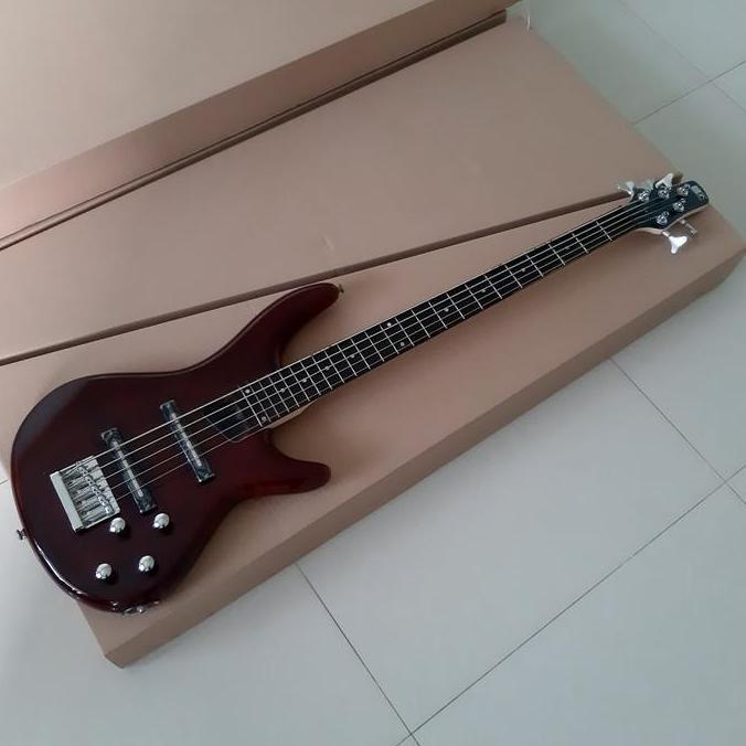 Murah Gitar bass ibanez SDGR 5 string cokelat new Non COD
