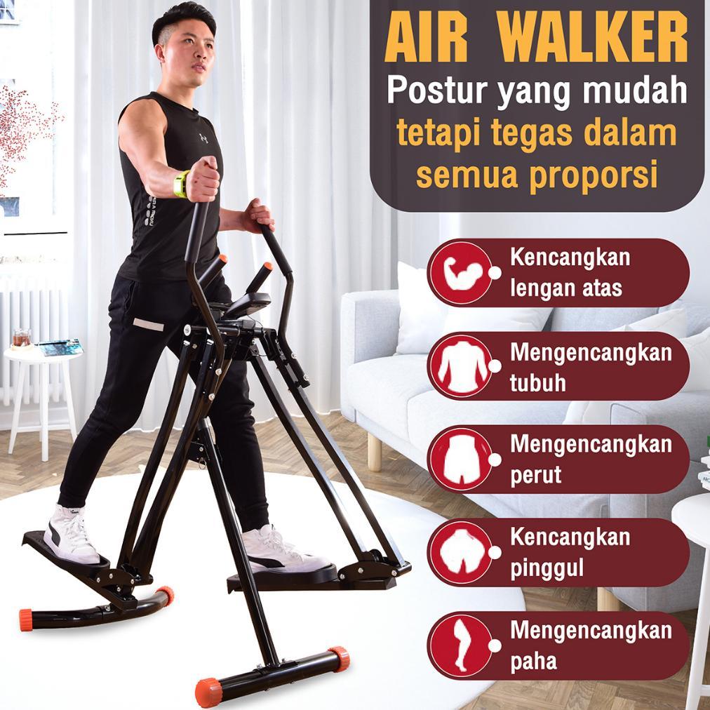 Air Walker Climber Elliptical Trainer Freestyle Glider Alat Olahraga Fitnes Gym