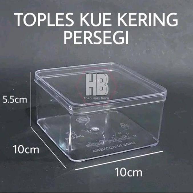 12 pcs toples kue kering 500 gram toples lebaran toples mika bening toples kotak 250gram toples bula