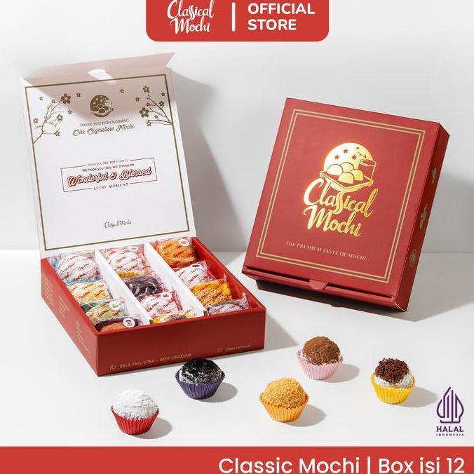 Kue Mochi Enak ( Box Isi 12 ) - Classical Mochi