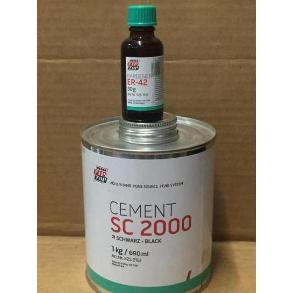 Qnqx- Lem Karet Tip Top Sc 2000(Resin 1Kg)+(Hardener 30Gr)
