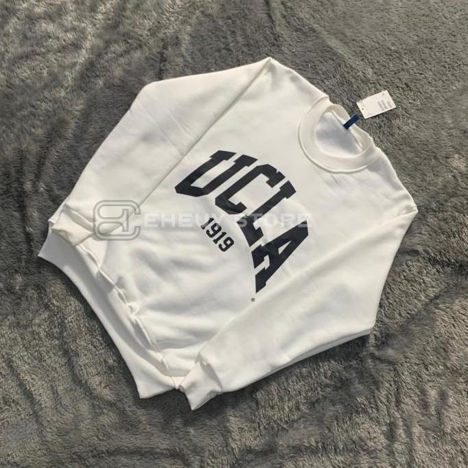 Hoodie Crop Wanita UCLA - Hoodie Wanita Lembut Halus Kain Fleece 280-300GSM Tebal - Crewneck Basic S