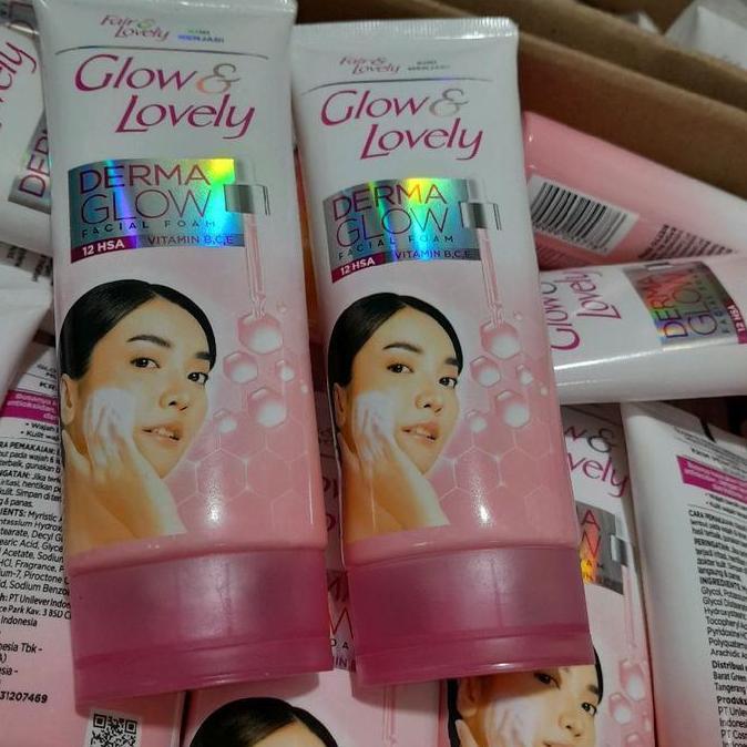 Shiner- Fair & Lovely Bright C Glow Facial Foam 100G - Paket Isi 2, Membersihkan Vitamin Wajah, Muka