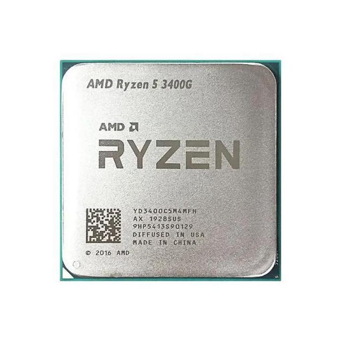 Pcbig- Amd Ryzen 5 3400G Tray Resmi Tanpa Fan - Processor