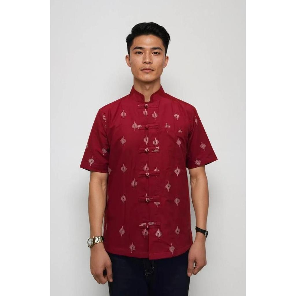 OE Lunar 2025 - Red Wu Batik Shirt