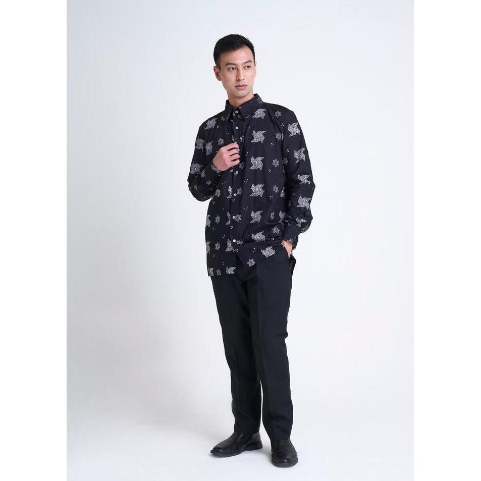 Black Gama Batik Shirt - OE x Wilsen Willim
