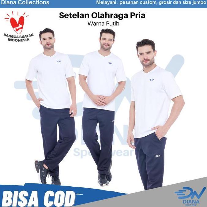 Lansungkirim- Setelan Olahraga Pria | Baju Olahraga Laki-Laki | Celana Training | Setelan Olahraga J