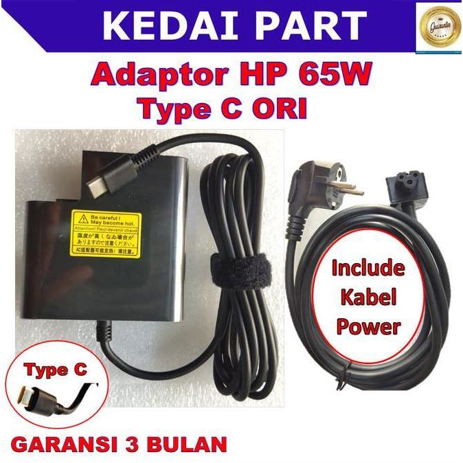 Adaptor Charger Original Hp Spectre X360 65W Usb Type C