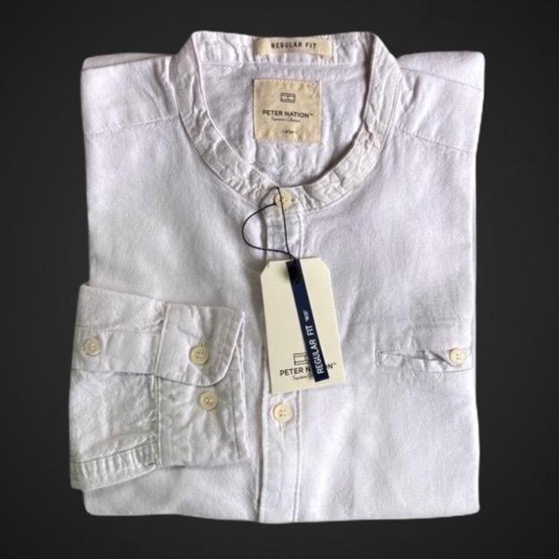 kemeja pria linen warna putih