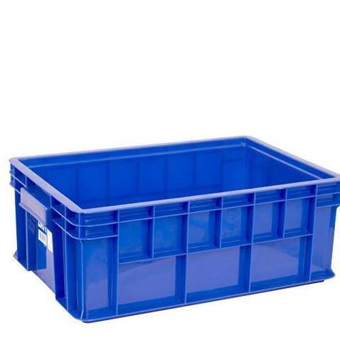 Wokwok- 42X28X16 Box Container Green Leaf 2245 P Krat Kontainer Industri / Bak Segi Rapat Kolam Ikan