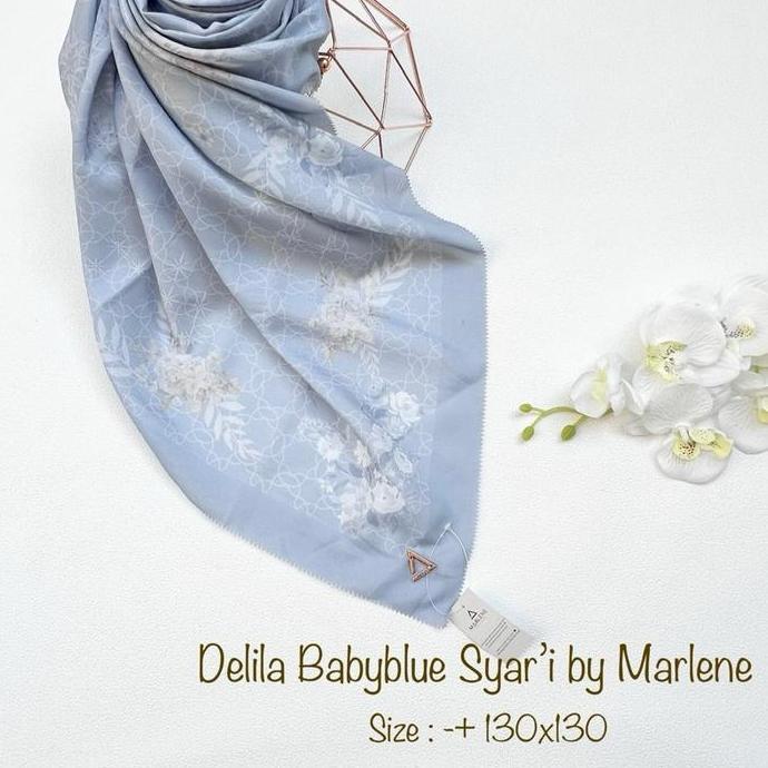 Dieocrd- Marlene - Voile Print Syari | Hijab Segiempat Voal Motif Syari Jumbo
