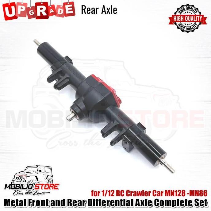Metal Front And Rear Differential Axle Complete Set For Mn128 - Mn86