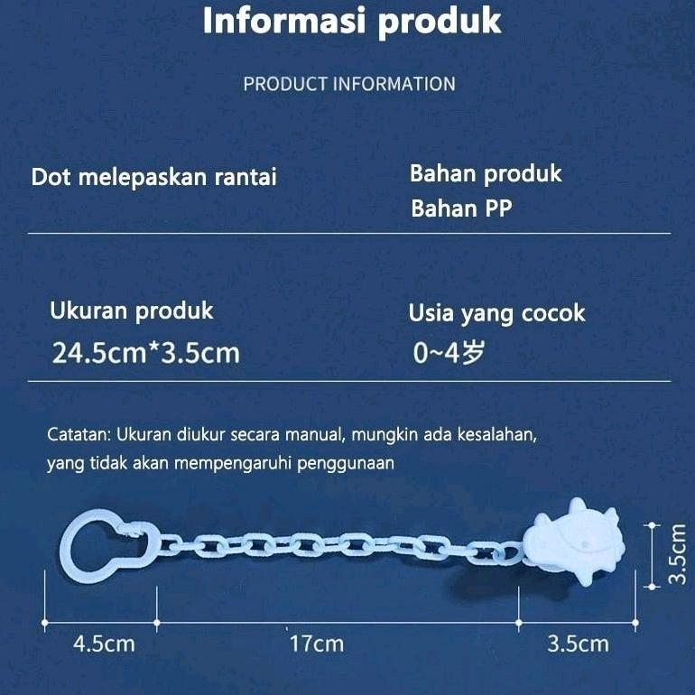 TERBARU Empeng Bayi dan Tali Rantai Dot Bayi dengan Penutup Empeng Set Bayi Baru Lahir Bpa Free Empe