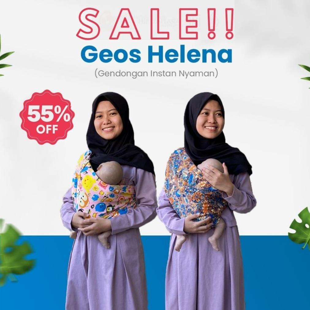 CUCI GUDANG Geos HELENA Gendongan Bayi Kaos Helena | Gendongan Instan Nyaman Termurah